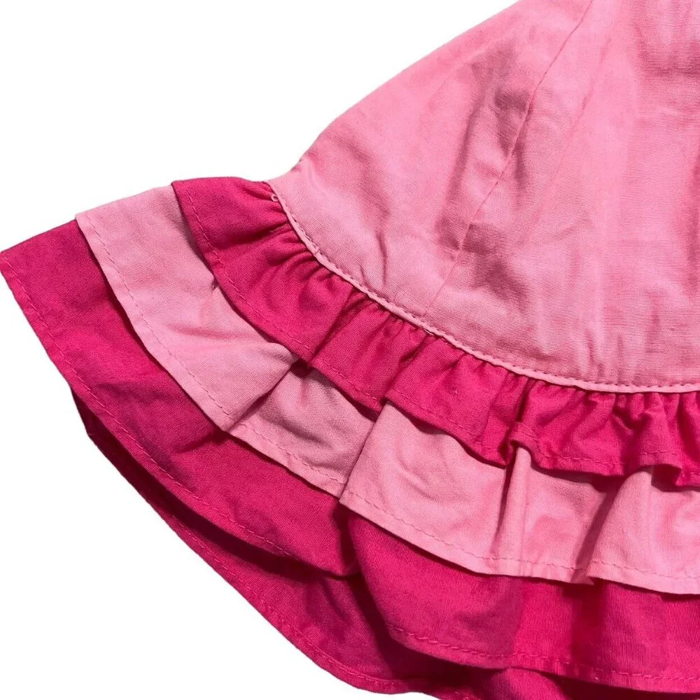 Gymboree 6-12m Pink Ruffle Sunhat Hat